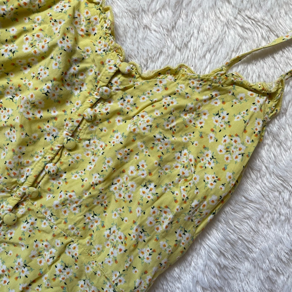 Sun Dress - Yellow / Floral